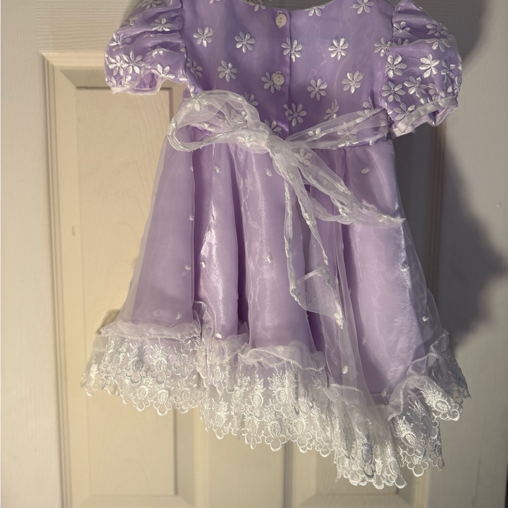 Little Brittany Lavender Floral Dress